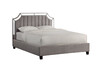 Миниатюра фото кровать двуспальная с зеркальными вставками garda decor n-bd1894v gr | 220svet.ru