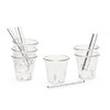 Миниатюра фото набор из 6-ти стаканчиков с трубочками estetico quotidiano coffe set of 6 seletti 10655kit | 220svet.ru