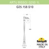 Миниатюра фото садово-парковый фонарь fumagalli artu/g250 1l g25.158.s10.vye27 | 220svet.ru