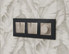 Миниатюра фото выключатель двухклавишный проходной с подсветкой 5600k ambrella volt quant alfa ma364035 | 220svet.ru