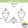 Миниатюра фото светильник уличный настенный fumagalli mirra/cefa  u23.142.000.vye27 | 220svet.ru