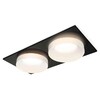 Миниатюра фото комплект встраиваемого светильника ambrella light techno spot xc7636044 sbk/fr черный песок/белый матовый (c7636, n7165) | 220svet.ru