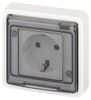 Миниатюра фото розетка эра эксперт 11-2522-01 с заземлением с крышкой 2p+e ip55 шторки 16a-250в су белый б0063281 | 220svet.ru