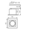 Миниатюра фото точечный светильник kanlux mateo es dlp-150-b 32930 | 220svet.ru