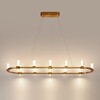 Миниатюра фото подвесная светодиодная люстра odeon light defance 7144/65l бронзовый | 220svet.ru
