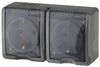 Миниатюра фото розетка эра эксперт 2х2p+e ip54 со шторками 16a 250v 11-2404-03 б0020719 | 220svet.ru