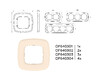 Миниатюра фото рамка 4-постовая ambrella volt omega coint of640304 | 220svet.ru