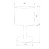 Миниатюра фото настольная лампа tk lighting 5217 white | 220svet.ru