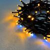 Миниатюра фото гирлянда нить 10м желтая с мерцанием белого диода 24в, 100 led, провод черный пвх, ip54 ltc pst100blw-11-1y | 220svet.ru