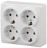 Миниатюра фото розетка эра 4х2p e со шторками schuko 16a 250v 11-2211-01 б0020709 | 220svet.ru
