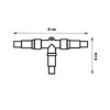 Миниатюра фото соединитель т-образный для гирлянд uniel utc-f90 y3 white ul-00013229 | 220svet.ru