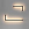Миниатюра фото настенный светильник odeon light grafic 7153/10wl черный | 220svet.ru