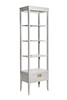 Миниатюра фото тумба прикроватная бежевая 1 ящик garda decor 151sv-000010 | 220svet.ru