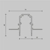 Миниатюра фото магнитный низковольтный шинопровод для гкл maytoni busbar trunkings exility 48v trx034-423.12w | 220svet.ru