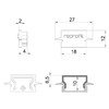 Миниатюра фото заглушка deko-light end cap h-et-01-12 set 2 pcs 979050 | 220svet.ru