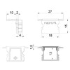 Миниатюра фото заглушка deko-light end cap p-et-02-12 set 2 pcs 978140 | 220svet.ru