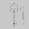 Миниатюра фото подвес для модульной системы maytoni shelf ca029sw-l1000-b | 220svet.ru