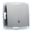 Миниатюра фото выключатель mono electric одноклавишный проходной антрацит 500-002425-109 | 220svet.ru