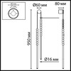 Миниатюра фото бра odeon light monella 7149/16wl черный | 220svet.ru