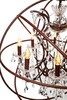 Миниатюра фото подвесная люстра loft it foucaults orb crystal loft1897/8 | 220svet.ru