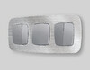 Миниатюра фото выключатель 2-клавишный перекрестного ambrella volt quant omega mo503030 | 220svet.ru