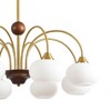 Миниатюра фото потолочная люстра на штанге lumion larina 8323/8c латунь/коричневый | 220svet.ru