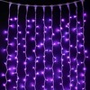 Миниатюра фото гирлянда занавес 3 x 1 м разноцветный 24в, 350 led, провод белый каучук, ip65 ltc aug350-8-1eprgb | 220svet.ru