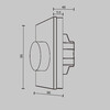 Миниатюра фото роторная панель управления rf трехканальное maytoni union 711027 | 220svet.ru