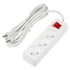 Миниатюра фото удлинитель uniel ultra 3гн х 3м б/з s-cu3-3b white ul-00009995 | 220svet.ru