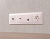 Миниатюра фото лицевая панель для компьютерной/телефонной розетки rj-45/rj-11 ambrella volt quant alfa ap2120 | 220svet.ru