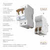 Миниатюра фото автоматический выключатель 2p 10a c 4,5ка werkel w902p104 | 220svet.ru