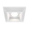 Миниатюра фото встраиваемый светильник maytoni gyps modern dl005-1-01-w-1 | 220svet.ru