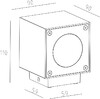 Миниатюра фото уличный настенный светильник deko-light cubodo w 730380 | 220svet.ru