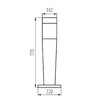 Миниатюра фото уличный светильник kanlux invo op 77-l-gr 29172 | 220svet.ru