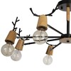 Миниатюра фото люстра на штанге loft it sven 10024/8 black | 220svet.ru