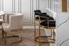 Миниатюра фото стул велюр св.бежевый garda decor 76ar-612gold-cr | 220svet.ru