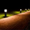 Миниатюра фото садово-парковый столбик arte lamp plate a3710fn-1bk | 220svet.ru