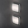 Миниатюра фото уличный настенный светильник ideal lux cometa ap3 antracite | 220svet.ru