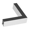 Миниатюра фото соединитель угловой ideal lux fluo corner blinded wh | 220svet.ru