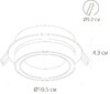 Миниатюра фото встраиваемый светильник arte lamp atik a4513pl-1bk | 220svet.ru