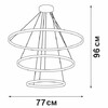 Миниатюра фото подвесная люстра vitaluce v04600-03/3s | 220svet.ru