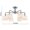 Миниатюра фото потолочная люстра favourite laciness 2611-6p | 220svet.ru