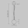 Миниатюра фото подвесной светильник maytoni basic texture mod461pl-01gr | 220svet.ru