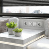 Миниатюра фото рамка из стекла на 4 поста werkel senso soft-touch w0043106 | 220svet.ru