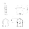 Миниатюра фото заглушка deko-light end cap r-et-02-12 set 2 pcs 979572 | 220svet.ru
