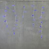 Миниатюра фото гирлянда бахрома с колпачком 3,1 x 0,5 м синяя 220в, 120 led, провод прозрачный пвх, ip65 ltc pil120cap-10-2b | 220svet.ru