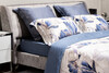 Миниатюра фото простыня тенсель синяя garda decor 144hf-10405 | 220svet.ru
