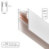 Миниатюра фото магнитный шинопровод arte lamp linea-accessories a460233 | 220svet.ru