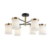 Миниатюра фото потолочная люстра на штанге arte lamp modello a4099pl-6bk | 220svet.ru