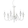 Миниатюра фото подвесная люстра ideal lux doge sp6 bianco | 220svet.ru